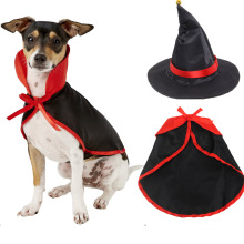 Hot Sale New Halloween Cloak Set Pet Dog Cloak Cat Cloak Hat Ornament